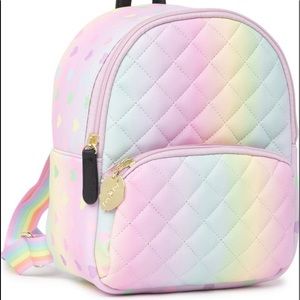 Betsey Johnson Rainbow Hearts Backpack